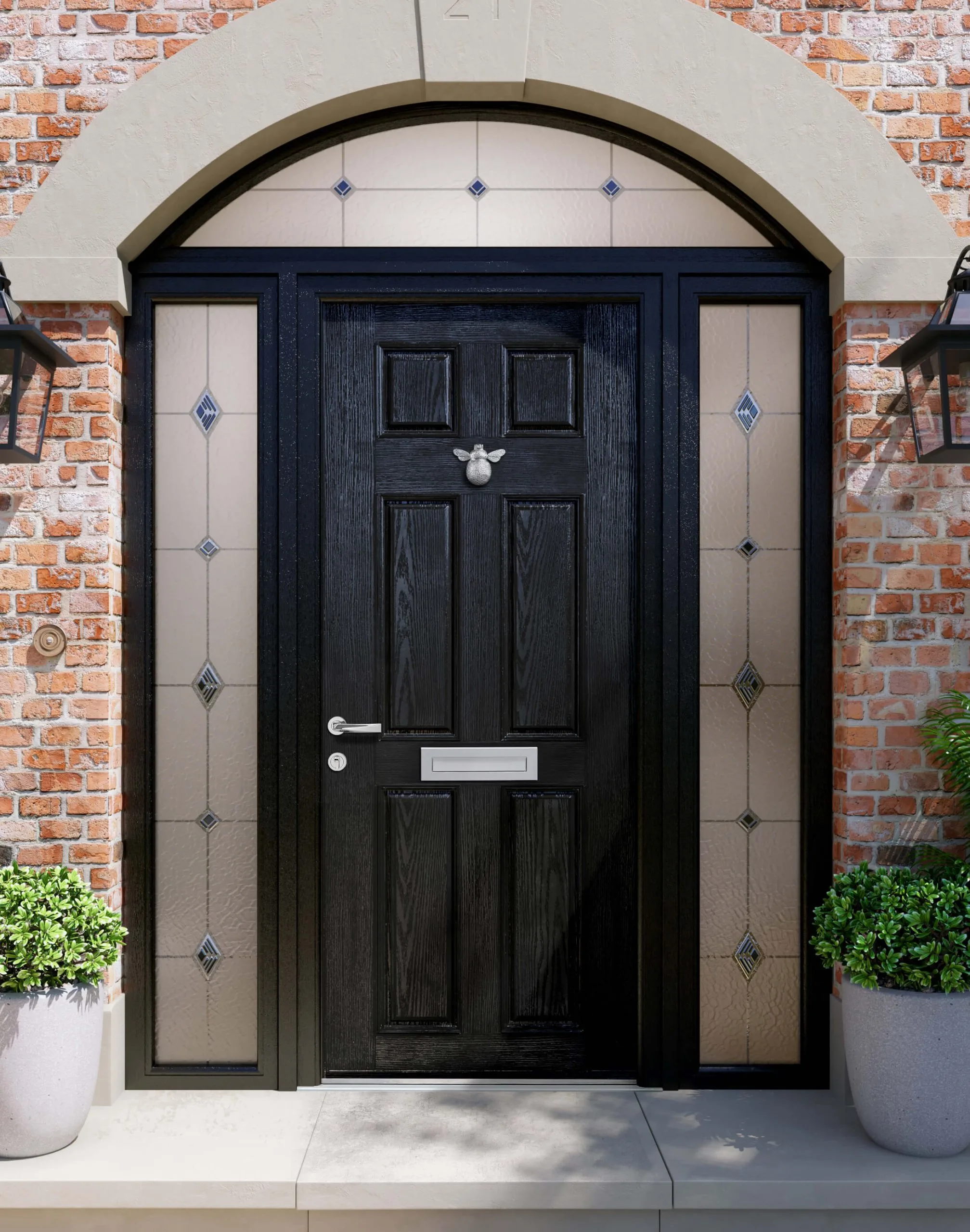 Apeer composite front door installation in Northern Ireland
