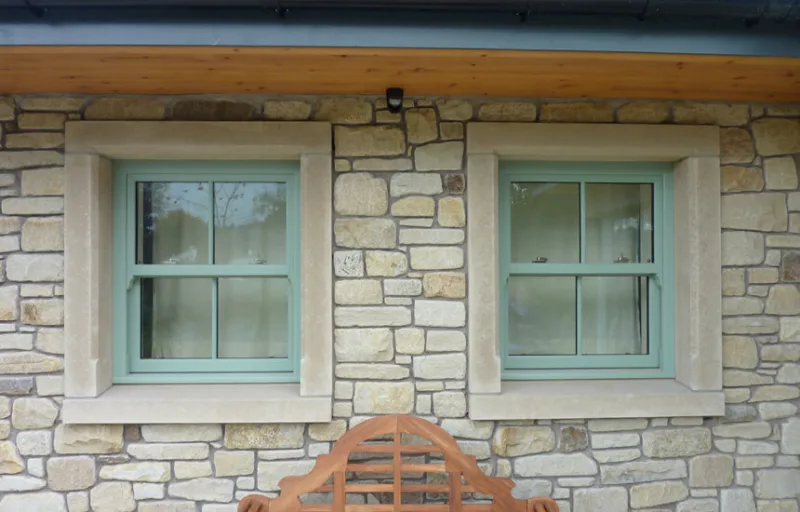 Dual chartwell green sliding sash window