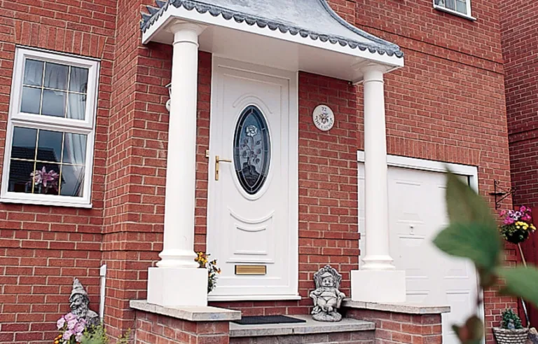 PVC front entrance door