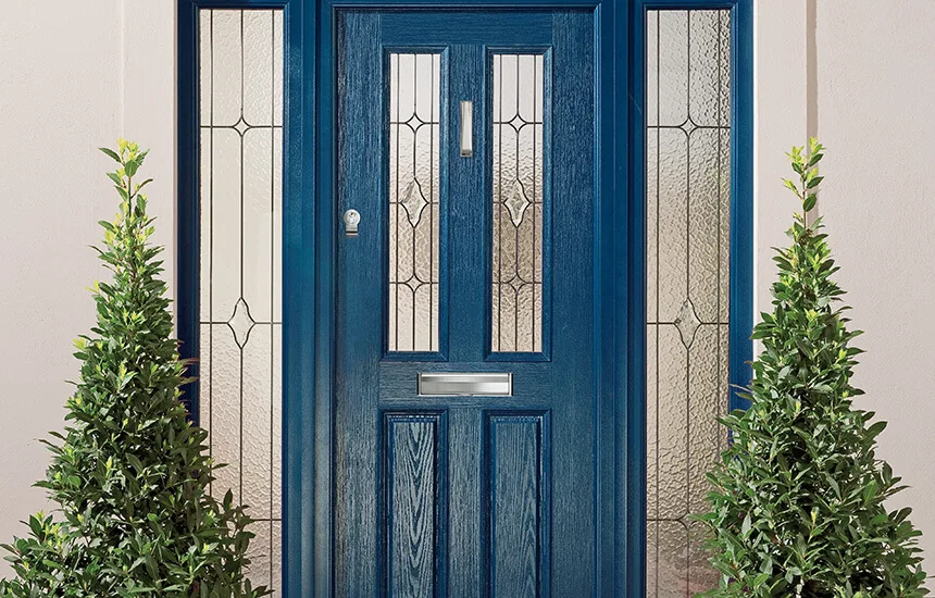 Traditional blue composite door