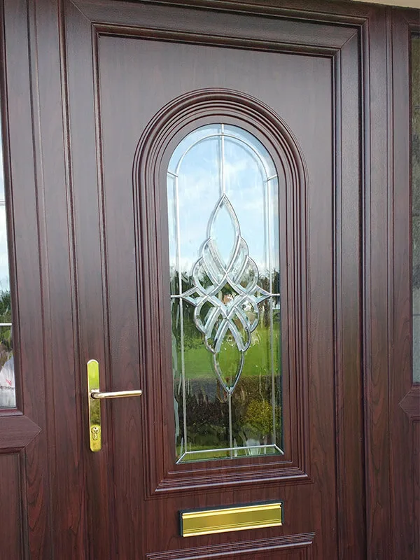 Brown uPVC entrance door