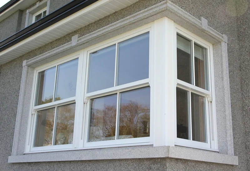 White sash corner windows