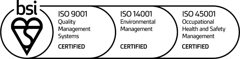 ISO 9001 / 14001 / 45001 certified