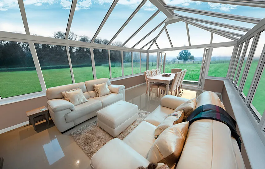 uPVC Victorian conservatory interior