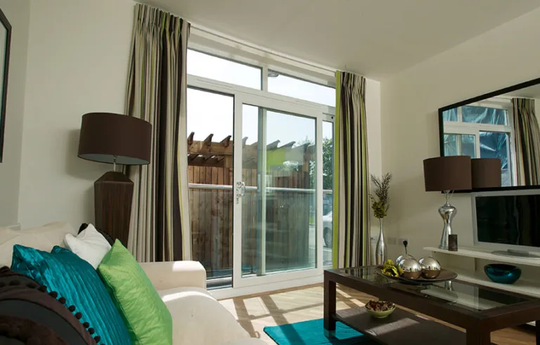 uPVC patio door interior view