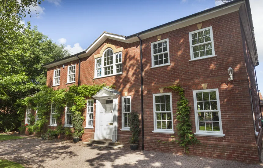 uPVC vertical sliding window installation