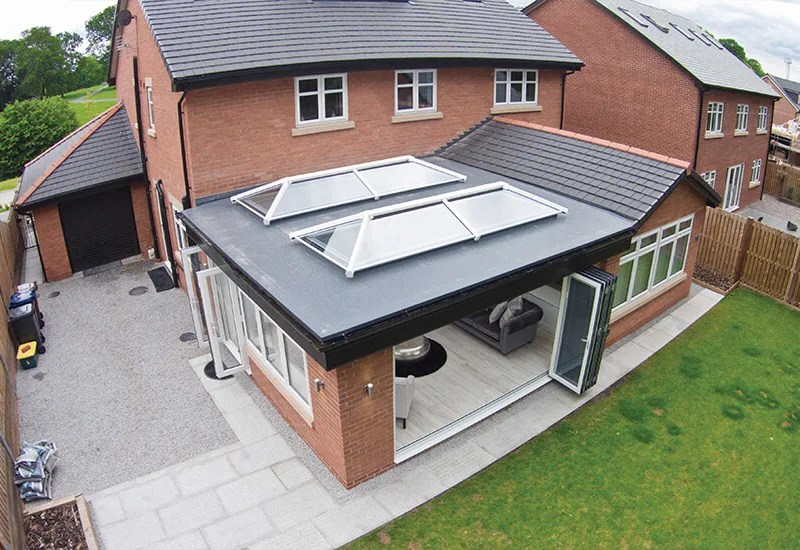 UltraSky lantern roof on home extension