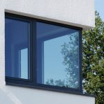 Black aluminium window