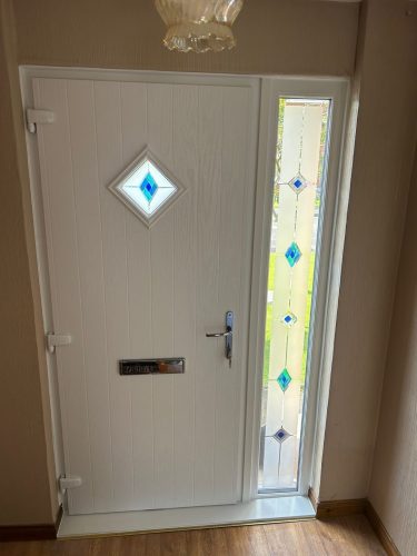 internal view of composite door installation