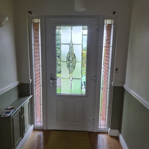 internal view of upvc entrance door